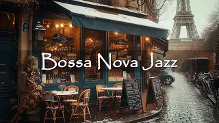 Outdoor Coffee Shop Abience ☕ Smooth Bossa Nova Piano Music for Good Mood | Bossa Nova Jazz