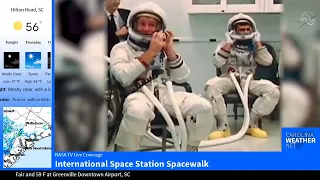 Spacewalk at International Space Station