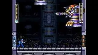 Rockman X3 Press Disposer boss fight - Perfect Run/No Armor/No Special Weapons
