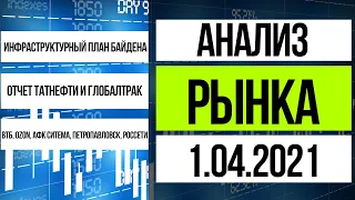 Анализ рынка 1.04.2021 / Инфраструктурный план Байдена + отчет Татнефти