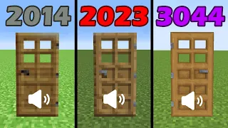 sounds of minecraft in different years be like