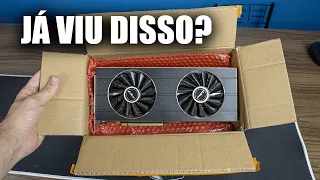 SORTE É POUCO! COMPREI UMA RX 5600 NO ALIEXPRESS E VEIO UMA RX 5700 XT!