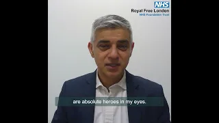 Royal Free London staff are 'heroes' says Mayor of London