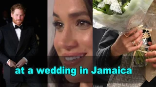 Prince Harry and future wife attend wedding in Jamaica