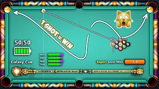 8 Ball Pool - I Made Golden Break with GALAXY CUE Level Max ( 1 Shot = Win ) GamingWithK