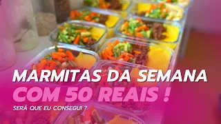 Como preparar marmita fit | Marmitas para a semana TODA gastando 50 reais?