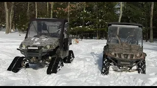 Tracks vs tires in snow