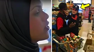 Rude Woman Insults Cashier Wearing US Flag, Then She Instantly Regrets It!