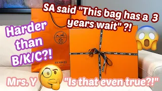 Hermes Bag Unboxing 🍊|Harder than B/K/C? | SA said, this bag has a 3 years wait...?!?!?