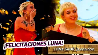 ¡BRAVO! Luna ganó 3 millones de pesos en "Los 8 escalones de los 3 millones"