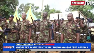 Soldier Michael Masika, one of the eight soldiers who died last week in Garisa County, Laid to rest.