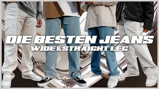 Die Besten Jeans Hosen wide & straight leg fit | Unter 120€ | Basic Blue & Patchwork Jeans Lookbook