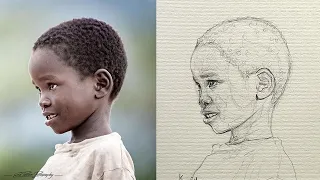 Step-by-Step Tutorial for Sketching a Young Boy using loomis method