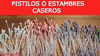 Como hacer PISTILOS o ESTAMBRES para flores con materiales que tenemos en casa 🌺🌺🌺