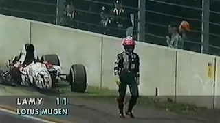 NEAR FATAL Start Crash Involving Pedro Lamy and JJ Lehto In 1994 Formula 1 Race @Imola