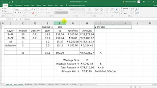 Simple Flexible Packaging Basic Calculation for Daily use   Flexible Packaging