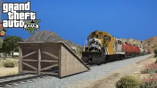 Que va t'il se passer avec la rampe et le train ? (GTA 5 Crash)