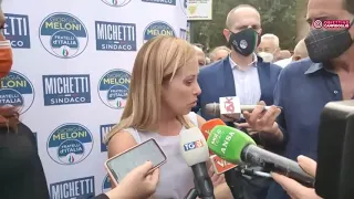 Intervento di Giorgia Meloni sul comizio di oggi in programma a Piazza del Popolo