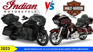 2023 Harley Davidson CVO Road Glide Limited 120th Anniversary Vs 2023 Indian Pursuit Elite