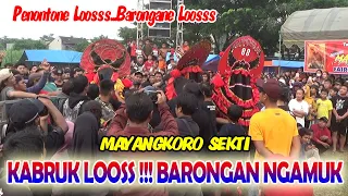 KABRUK LOOOSSS !!! BARONGAN NGAMUK JARANAN MAYANGKORO SEKTI LIVE LAP. POJOK