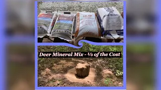 Homemade Deer Mineral Mix - 1/3 cost