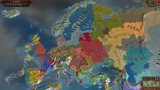 Europa Universalis 4 AI Timelapse - Japan in Europe v1.4.3 + ССС Mods (pt.1) 1444-4600