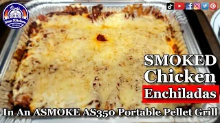 Easy Smoked Chicken Enchiladas In An ASMOKE AS350 Portable Pellet Grill