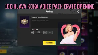 100 Klava Koka Voice Pack Crate Opening | 100 Klava Popularity Crate Opening