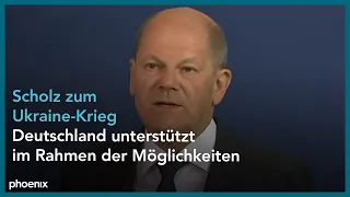 Ukraine-Krieg: Pressekonferenz mit Olaf Scholz