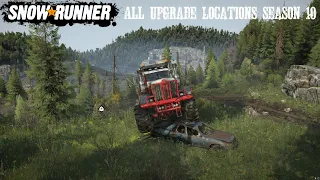 All Phase/Season 10 Upgrade Locations Mack And Kenworth Engines SnowRunner New Update DLC M917 963