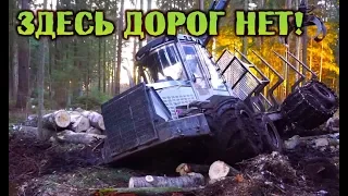 🚜🌲Лесовозы бездорожье, грязь, дорог нет!🚜🌲