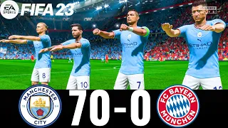 FIFA 23 - MESSI, RONALDO, MBAPPE, NEYMAR, ALL STARS -  MAN CITY 70-0 FC BAYERN MUNICH  | UCL FINAL |