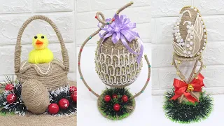 10 Jute craft Easter eggs ideas | Home decorating ideas handmade