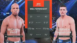 Michael Page Vs. Stephen Thompson : EA Sports UFC 5 Simulations : UFC 5 (PS5)