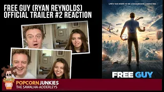 FREE GUY (Ryan Reynolds) Official Trailer #2 THE POPCORN JUNKIES Reaction