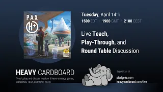 Pax Transhumanity Solo Teaching, Play-through, & Round table by Heavy Cardboard