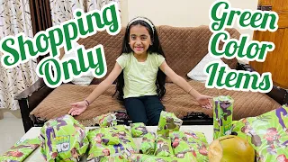 Shopping Only Green Color Items🤩 | One Color Shopping Challenge Vlog Ep - 149 | Samayra Narula |