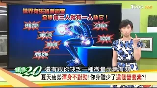 掉髮、老化、疲勞渾身不對勁！你身體少了這個營養素？健康2.0 20180811(完整版)