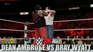 WWE 2K16: Dean Ambrose vs. Bray Wyatt Gameplay!