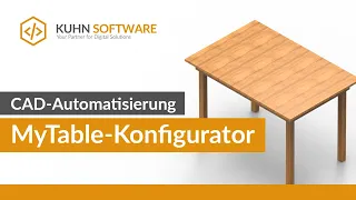 CAD-Automatisierung | MyTable Configurator - Sun Flower | SOLIDWORKS API-Programmierung | C#.NET