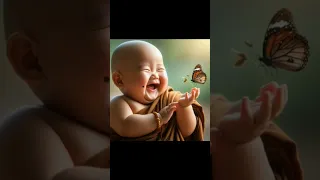 so cute little monk 😍😂 laughing monk #shorts #cute #ytsorts #shortvideos #viral #littlemonk #funny