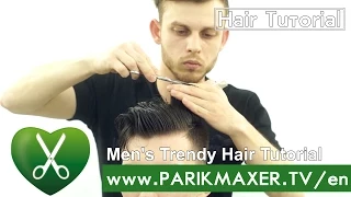 Men's Trendy Hair Tutorial.  parikmaxer TV USA