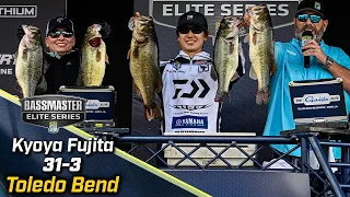 Kyoya Fujita leads Day 1 of Bassmaster Elite at Toledo Bend with 31 pounds, 3 ounces
