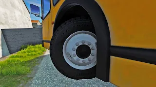 Testing Real School Bus Accidents on BeamNG Drive #4