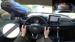 2019 Toyota RAV4 2.5 Hybrid 4K POV DRIVE | Top Speed German Autobahn