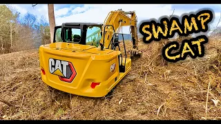 NEAR DISASTER IN THE SWAMP, CAT 313 BURIED UP…