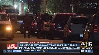 Standoff with SWAT team ends in arrest