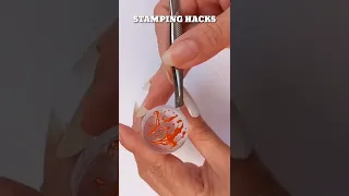 Nail Art Stamping Hacks 2022 #shorts