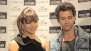 Moments Hrithik Roshan + Priyanka Chopra in Chak89 Krrish 3 press conf 'Meet and Greet'