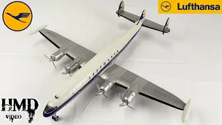 Lockheed Super Constellation L-1049G, Lufthansa Airlines, Schuco 1:72 Diecast Model Unboxing